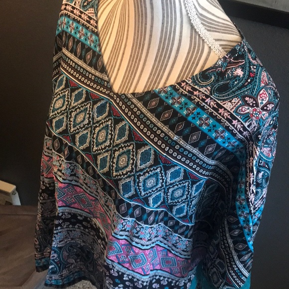 🔥1 hr SALE - Listicle poncho style top, waist tie - Picture 6 of 10